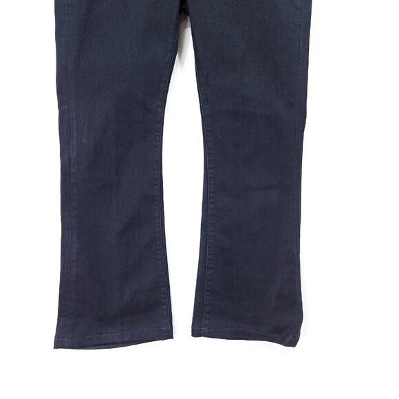 Ralph Lauren Wax Coated Jeans Women's Size 8 Flare-Leg Dark Wash - Picture 3 of 13